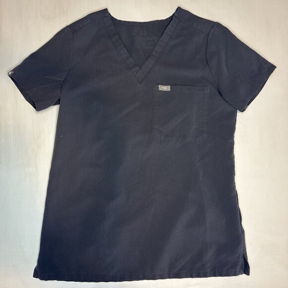 Figs Catarina Scrub Top Women’s XXS One-Pocket Charcoal Gray FW1000 Technical - Picture 1 of 6